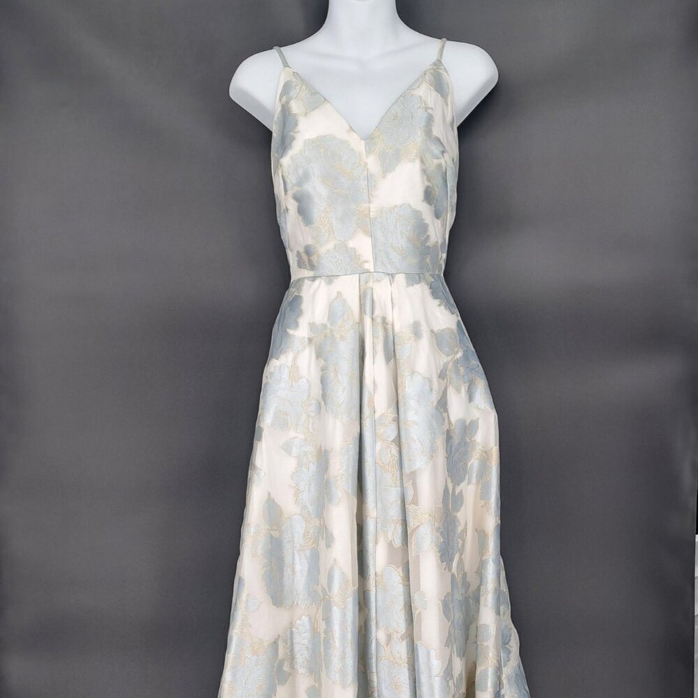 Calvin Klein Floral-Print A-Line Gown Size 10
